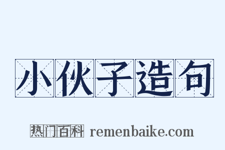 小伙子造句是什么意思的图片